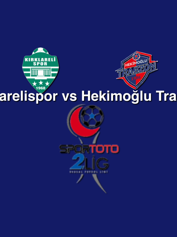 Kırklarelispor vs Hekimoğlu Trabzon - 2. Lig 2022 cover