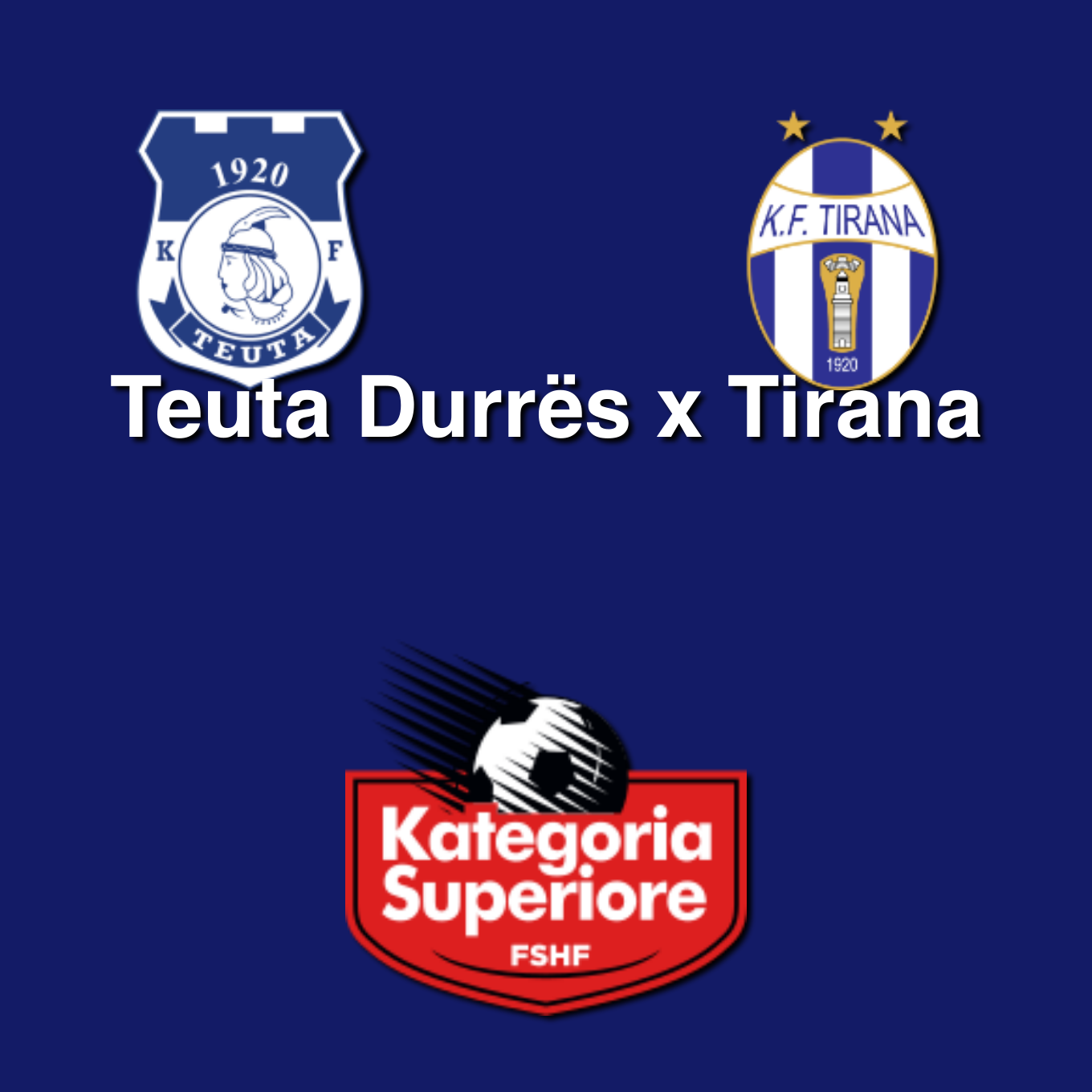 Teuta Durrës contra Tirana - Superliga 2022